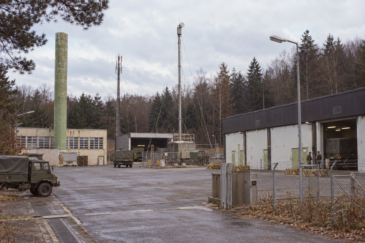 Die Anlage während der militärischen Übergangsphase Ende der 1980er Jahre